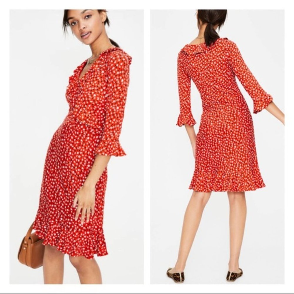 Boden Michaela Jersey Dress Floral Size 4